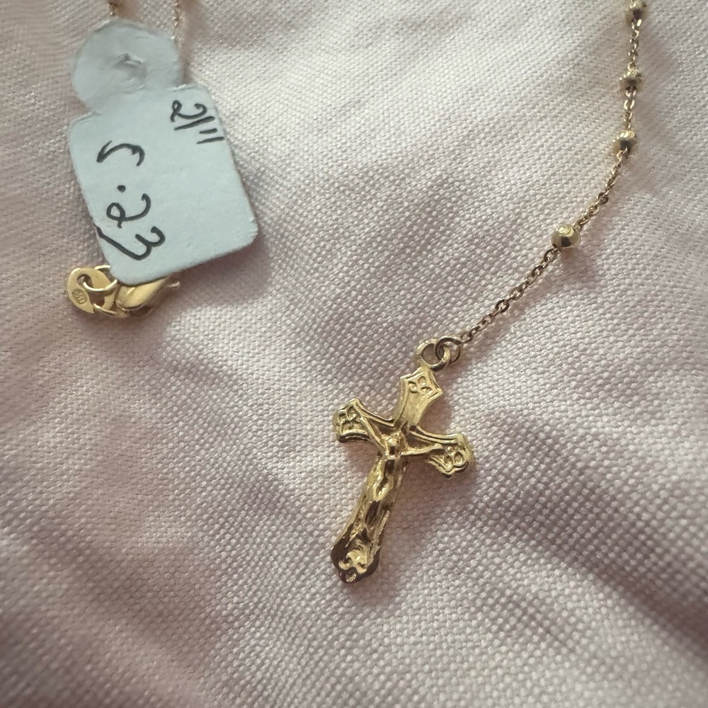 18KARAT Gold ROSARY NECKLACE - Picture 4 of 5